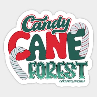 Candy Cane Forest, Elf ©GraphicLoveShop Sticker